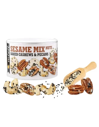 Mixit Sesame Mix Nuts 150g – Pieczone Orzechy z Sezamem i Solą Himalajską