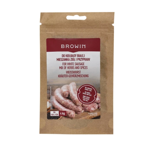 BROWIN Przyprawa do Kiełbasy Wiejskiej 20g - Naturalny Smak Domowych Wyrobów