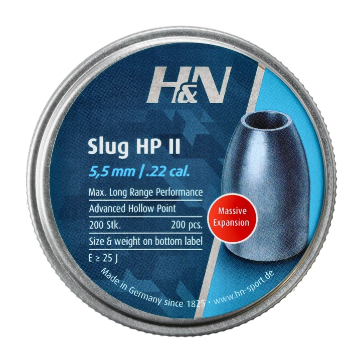 Śrut H&N Slug HP II 5,53 mm - Precyzyjny Slug do wiatrówek PCP | imag24.pl