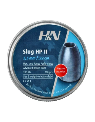 Śrut H&N Slug HP II 5,53 mm - Precyzyjny Slug do wiatrówek PCP | imag24.pl