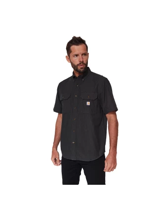 Koszula Carhartt Loose Chambray light black - Męska z krótkim rękawem