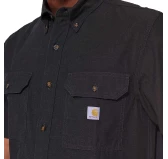 Carhartt Loose Chambray - Męska koszula z krótkim rękawem, light black