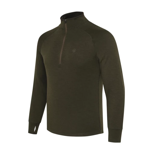 Sweter męski Beretta Merino Half Zip zielony 2XL | imag24.pl