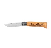 Nóż Opinel 8 inox dąb seria Animal - zając