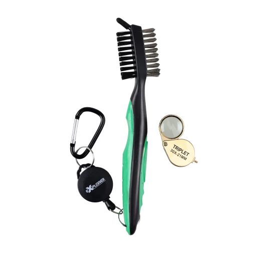 Szczotka Explorer wielofunkcyjna do czyszczenia znalezisk z lupą | imag24.pl