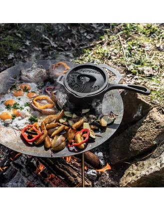 Rondelek Żeliwny Petromax 1L z Pokrywką | Gotowanie Outdoor | imag24.pl