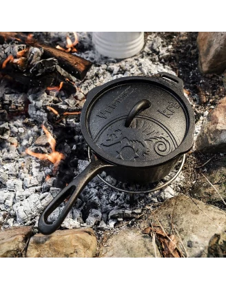 Rondelek Żeliwny Petromax 1L z Pokrywką | Gotowanie Outdoor | imag24.pl