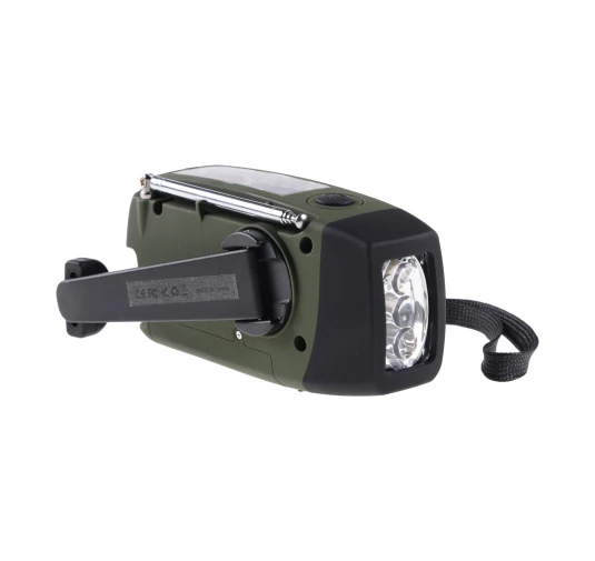 Radio survivalowe Fosco z dynamem i powerbankiem