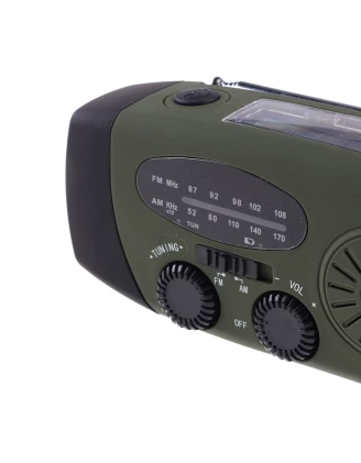 Radio survivalowe Fosco z dynamem | Powerbank | Latarka | imag24.pl