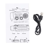 Radio survivalowe Fosco z dynamem i powerbankiem