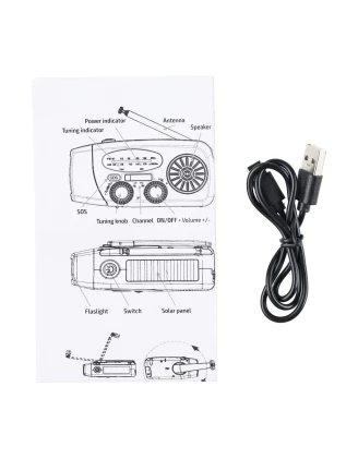 Radio survivalowe Fosco z dynamem | Powerbank | Latarka | imag24.pl