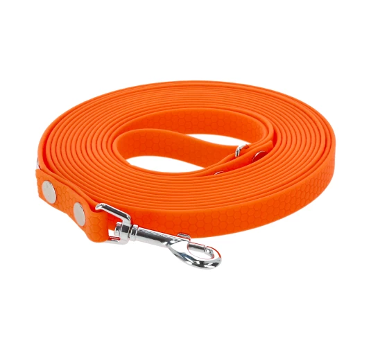 Smycz 4wild BioThane wodoodporna 5m pomarańczowa | imag24.pl