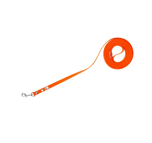 Smycz dla psa 4wild BioThane wodoodporna | 5 m, pomarańczowa