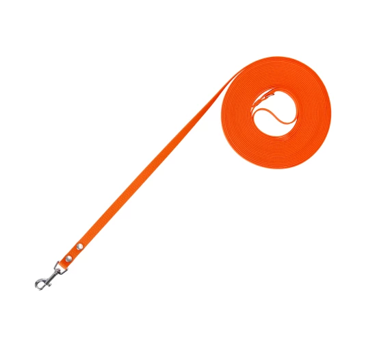 Smycz dla psa 4wild BioThane 10 m, wodoodporna, pomarańczowa