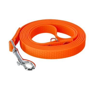 Smycz dla Psa 4wild BioThane 200 cm Pomarańczowa Wodoodporna | imag24.pl