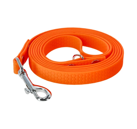 Smycz dla Psa 4wild BioThane 200 cm Pomarańczowa Wodoodporna | imag24.pl