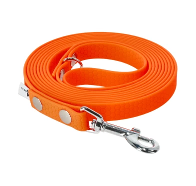 Smycz BioThane 4wild 300 cm pomarańczowa wodoodporna | imag24.pl