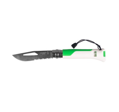 Nóż Opinel Outdoor Fluo Green 08: Zawsze gotowy do akcji