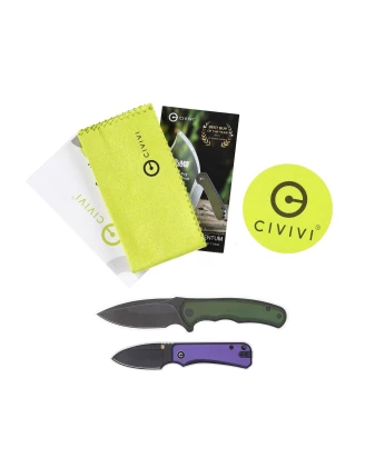 Nóż składany Civivi Baby Banter C19068S-DS1 Damasceńska Stal G-10 EDC