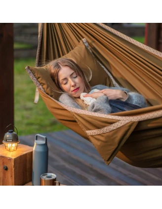 Hamak Lesovik Vanka ethnik brown - Komfortowy wypoczynek w domu i na wyjeździe