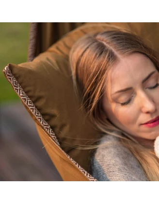 Hamak Lesovik Vanka ethnik brown - Komfortowy wypoczynek w domu i na wyjeździe