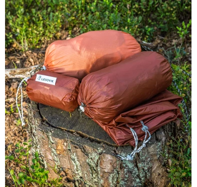 Tarp hamakowy Lesovik HEKSA terra rosa