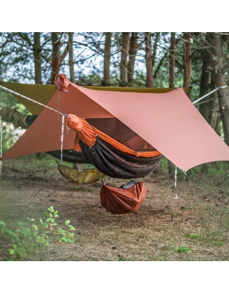 Tarp hamakowy Lesovik HEKSA terra rosa