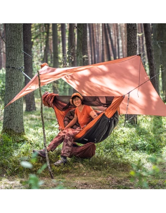 Tarp hamakowy Lesovik HEKSA terra rosa