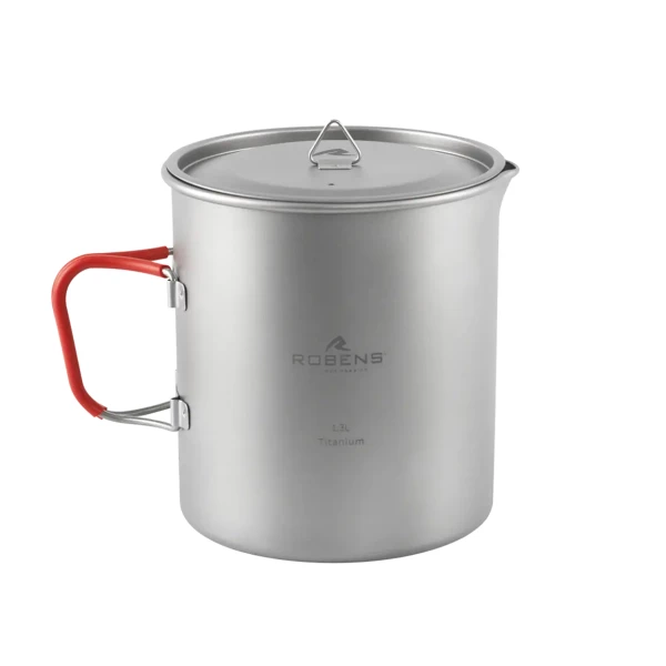 Garnek tytanowy Robens Forge Duo Pot Ultralight 1,3 L - srebrny Garnek tytanowy Robens Forge Duo Pot Ultralight 1,3 L - srebrny