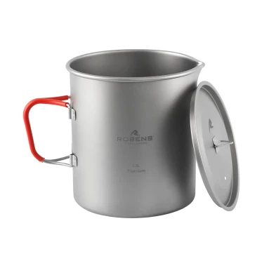 Garnek tytanowy Robens Forge Duo Pot Ultralight 1,3 L - srebrny