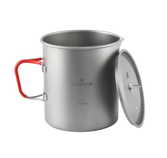Garnek tytanowy Robens Forge Duo Pot Ultralight 1,3 L - srebrny