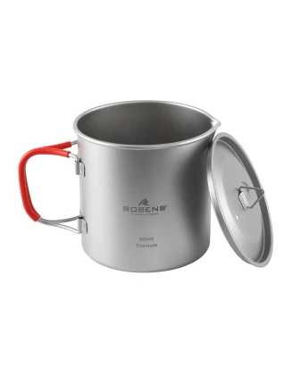 Robens Forge Solo Pot Ultralight 650 ml - Tytanowy Garnek Turystyczny