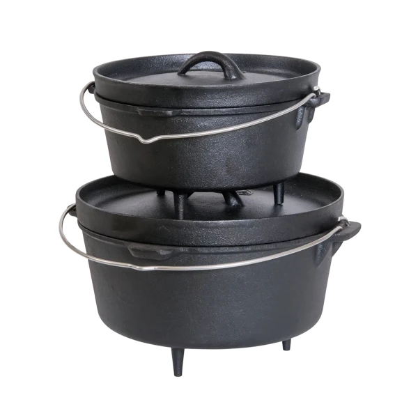 Robens Carson Dutch Oven 4,3 L - Żeliwny Kociołek Turystyczny