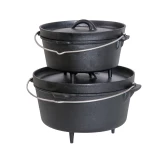 Robens Carson Dutch Oven 4,3 L - Żeliwny Kociołek Turystyczny