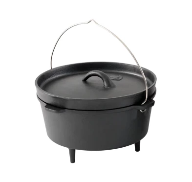 Robens Carson Dutch Oven 4,3 L - Żeliwny Kociołek Turystyczny