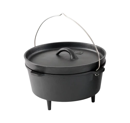 Robens Carson Dutch Oven 4,3 L - Żeliwny Kociołek Turystyczny