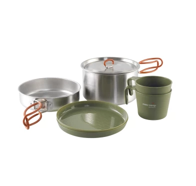 Easy Camp Moss 2 Cook Set - Komplet Naczyń Turystycznych dla 2 Osób