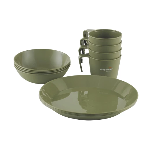 Zestaw naczyń kempingowych Easy Camp Moss 4 Dine Set