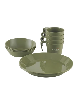 Zestaw naczyń kempingowych Easy Camp Moss 4 Dine Set