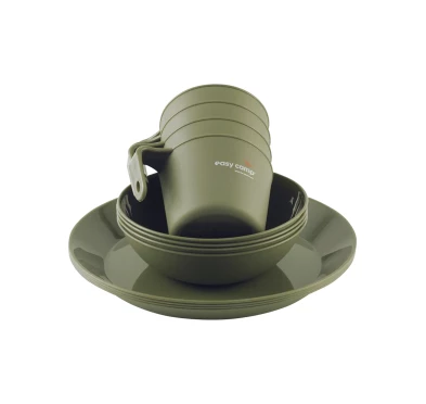 Zestaw naczyń kempingowych Easy Camp Moss 4 Dine Set