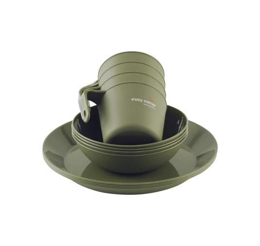 Zestaw naczyń kempingowych Easy Camp Moss 4 Dine Set