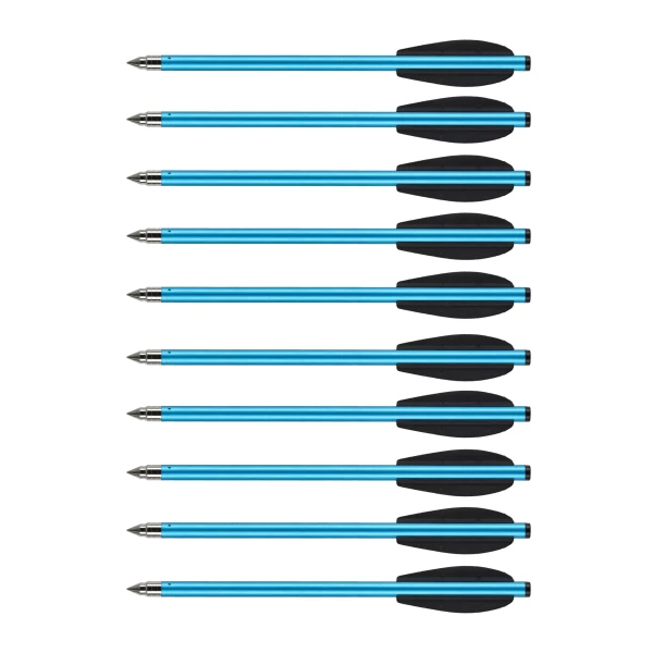 Bełty aluminiowe Poe Lang 6.5" niebieskie do kuszy - 10 szt.