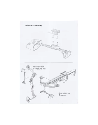 Kołczan na 6 bełtów do kuszy Poe Lang czarny - imag24.pl