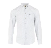 Koszula Męska Tagart Stanford Slim Fit, Biało-Brązowa