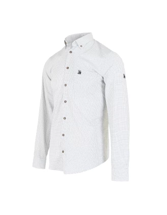 Koszula Tagart Stanford, biało/brązowa 3XL