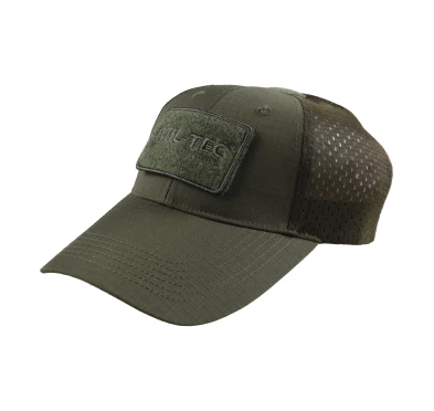 Czapka z daszkiem Mil-Tec Net Baseball Rip-Stop Oliwkowa | imag24.pl