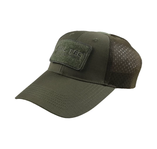 Czapka z daszkiem Mil-Tec Net Baseball Rip-Stop Oliwkowa | imag24.pl