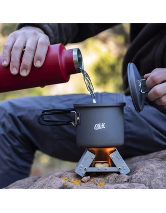 Garnek Turystyczny Esbit Aluminium Pot 0,625 l – Lekki i Wytrzymały na Biwak i Survival