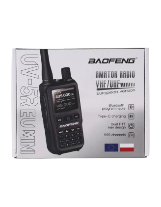 Radiotelefon Baofeng UV-5R EU Mini Gray 5W VHF/UHF - Imag24.pl