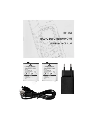 Baofeng BF-25E PMR Radiotelefony Czerwone Twin 2 szt. - imag24.pl